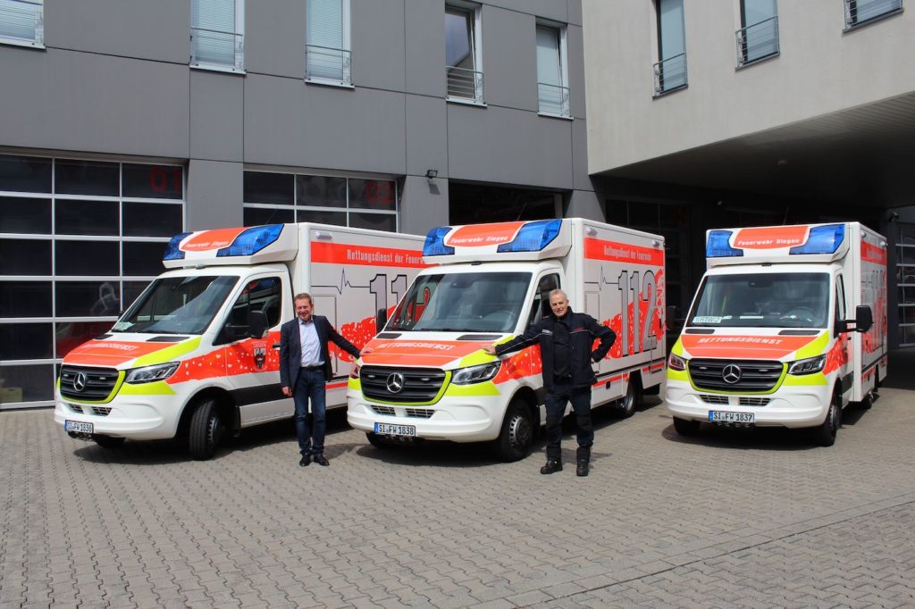 Bild: Stadt Siegen investiert rd. 800.000€ für drei neue Rettungswagen